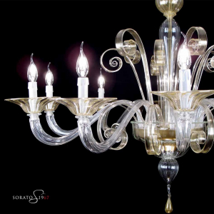 Klimt lampadario murano pastorale crist. oro Klimt lampadario murano pastorale crist. oro