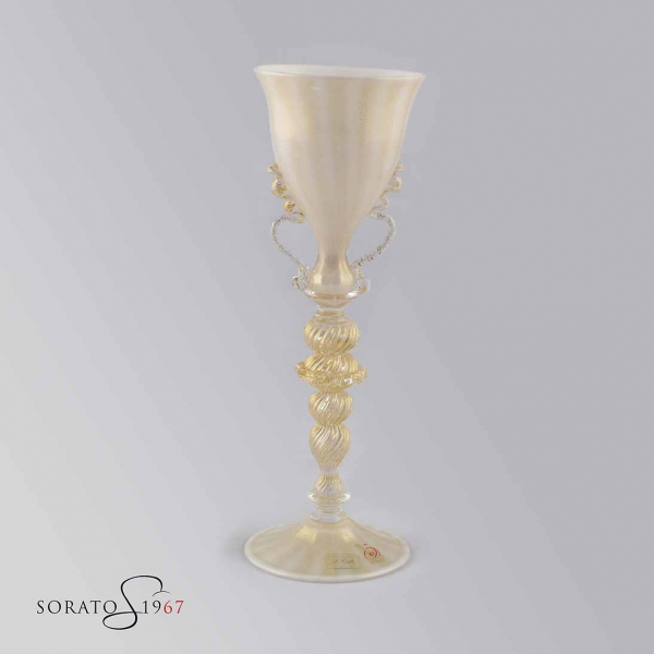 Calice Murano Sandolo Gold