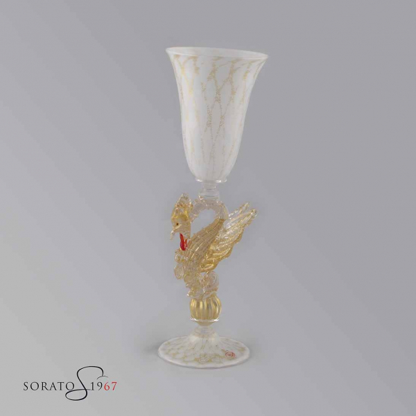 Calice Murano Galeone White