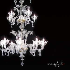 Perugino lampadario Murano 18 luci Perugino lampadario Murano 18 luci