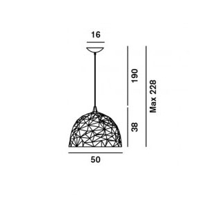 Foscarini Diesel Rock sospensione dimensioni Foscarini Diesel Rock sospensione dimensioni