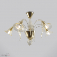 Ingres plafoniera vetro Murano 5 luci