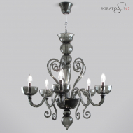 Rubens lampadario vetro Murano 5 luci Rubens lampadario vetro Murano 5 luci