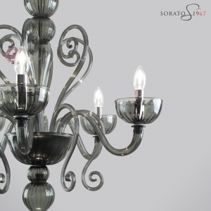 Rubens lampadario vetro Murano 5 luci Rubens lampadario vetro Murano 5 luci