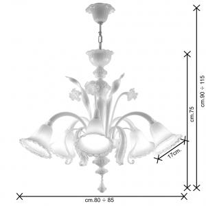 Raffaello lampadario 5 luci dimensioni Raffaello lampadario 5 luci dimensioni