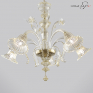 Raffaello lampadario Murano oro 5 luci