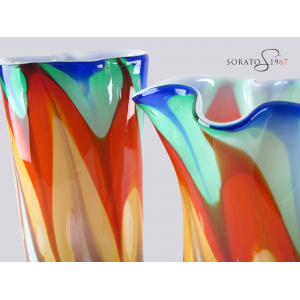 Arlequin vaso e centrotavola vetro Murano Arlequin vaso e centrotavola vetro Murano