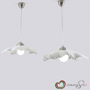Graffi sospensione cucina vetro curvo e metallo Graffi sospensione cucina vetro curvo e metallo