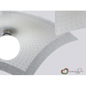 Brine bianche sospensione quadra vetro Brine bianche sospensione quadra vetro