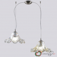 Drappo coppia sospensioni vetro Murano