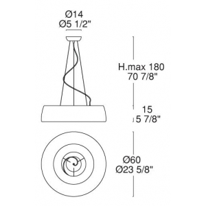 Axel sospensione LED Axel sospensione LED