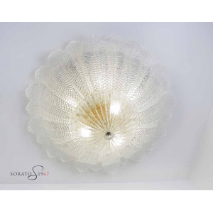 Morosini plafoniera foglie vetro Murano Morosini plafoniera foglie vetro Murano