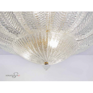Morosini plafoniera foglie vetro Murano Morosini plafoniera foglie vetro Murano