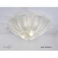 Morosini plafoniera foglie vetro Murano diam. 85 cm.