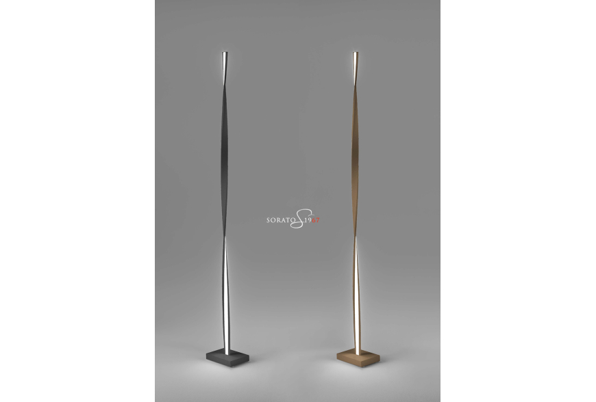 Lampada da terra Twist. Nuove finiture.